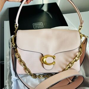 Coach Chain Tabby in Blush Pink size 26